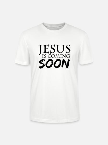 Jésus arrive bientôt - T-shirt bio CRAFTER Stanley Stella Unisexe - blanc