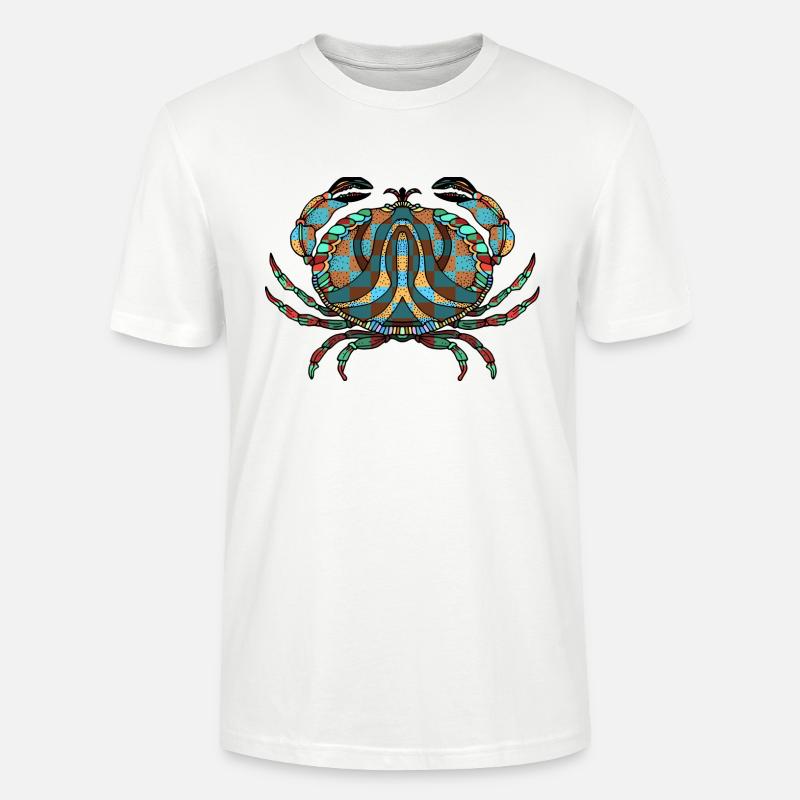 Crab - Stanley/Stella CRAFTER Unisex Organic T-Shirt - white