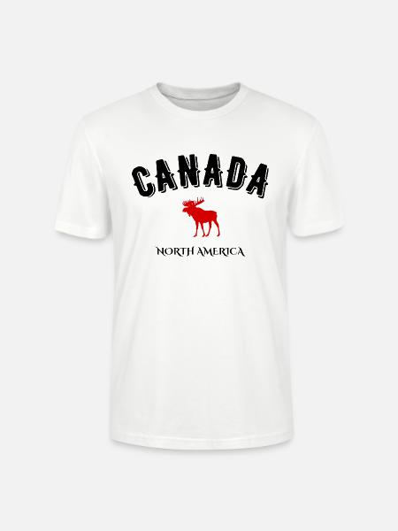 Canada north america - Stanley/Stella CRAFTER Unisex Organic T-Shirt - white