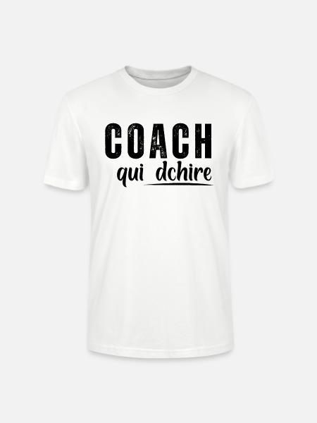 Coach Who - Stanley/Stella CRAFTER Unisex Organic T-Shirt - white