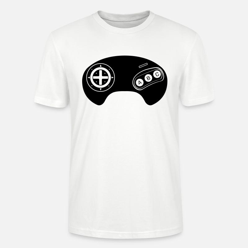Mega Retro Controller - Stanley/Stella Unisex Bio-T-Shirt CRAFTER - Weiß