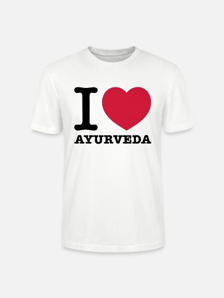 i love Ayurveda - Stanley/Stella Unisex Bio-T-Shirt CRAFTER - Weiß