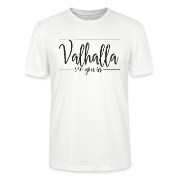 on se voit à Walhalla - T-shirt bio CRAFTER Stanley Stella Unisexe - blanc - Devant - Alina (178cm) & Michal (187cm)