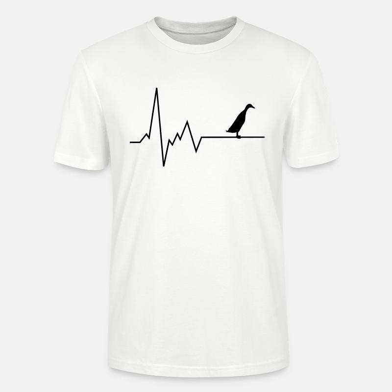Canard en cours d'exécution - T-shirt bio CRAFTER Stanley Stella Unisexe - blanc