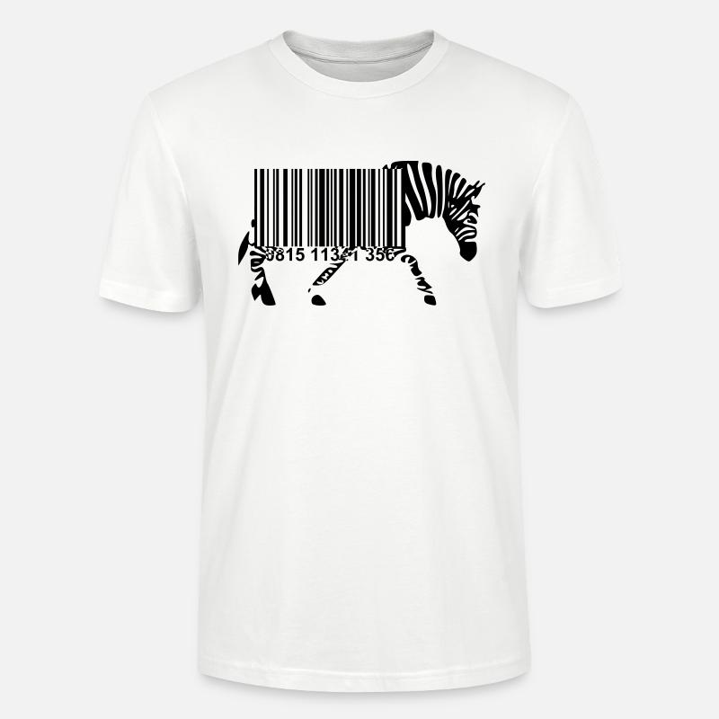 Strichcode Zebra - Stanley/Stella Unisex Bio-T-Shirt CRAFTER - Weiß