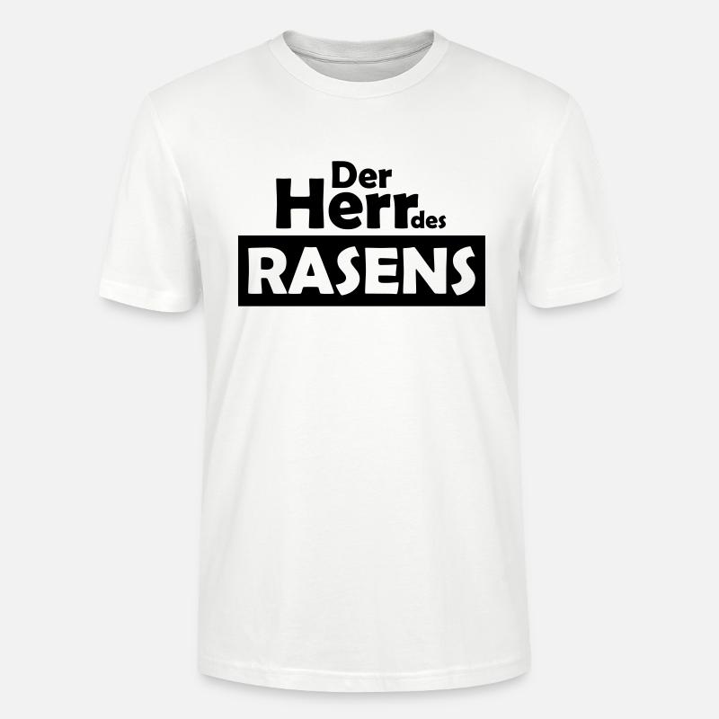 der herr des rasens - Stanley/Stella Unisex Bio-T-Shirt CRAFTER - Weiß