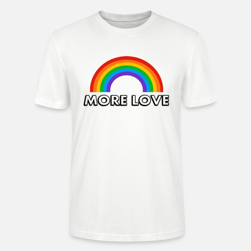 Regenbogen Mehr Liebe - Stanley/Stella Unisex Bio-T-Shirt CRAFTER - Weiß