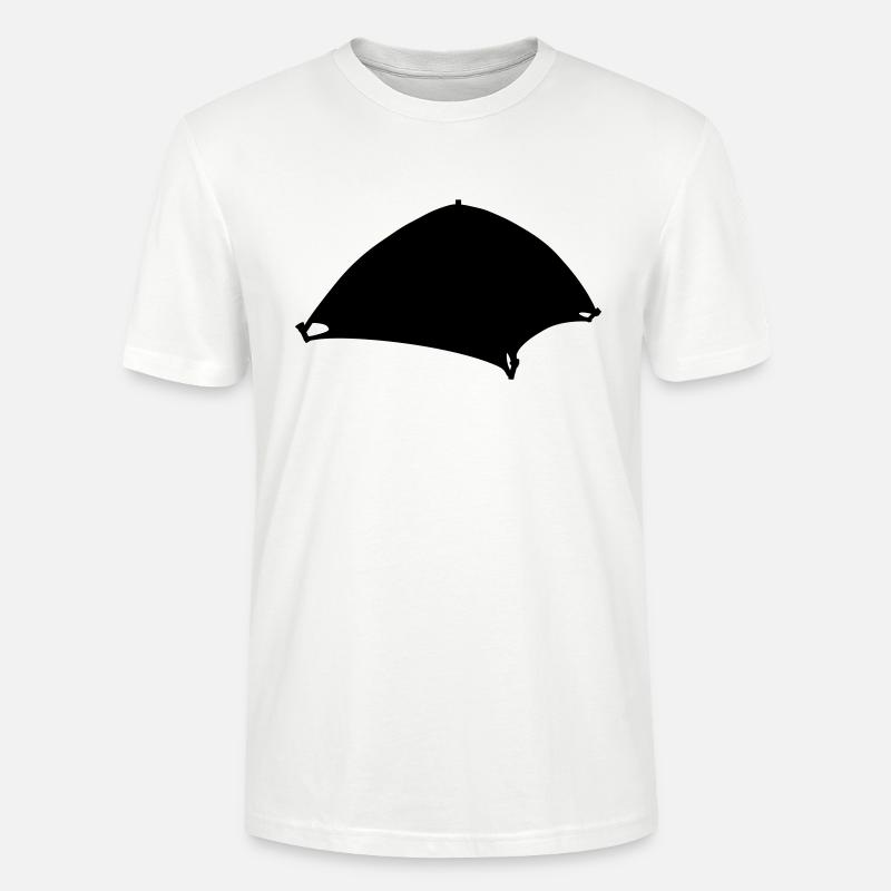 Silhouette Camping Zelt Design - Stanley/Stella Unisex Bio-T-Shirt CRAFTER - Weiß