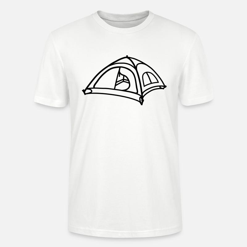 Zelt Design Cool Camping - Stanley/Stella Unisex Bio-T-Shirt CRAFTER - Weiß