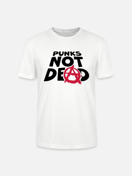 punks not dead quote - Stanley/Stella CRAFTER Unisex Organic T-Shirt - white