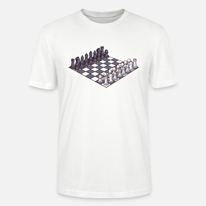 boardgame chess backgammon game night - Stanley/Stella Unisex Bio-T-Shirt CRAFTER - Weiß