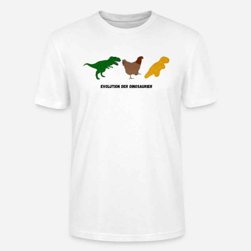 Evolution der Dinosaurier - Stanley/Stella Unisex Bio-T-Shirt CRAFTER - Weiß