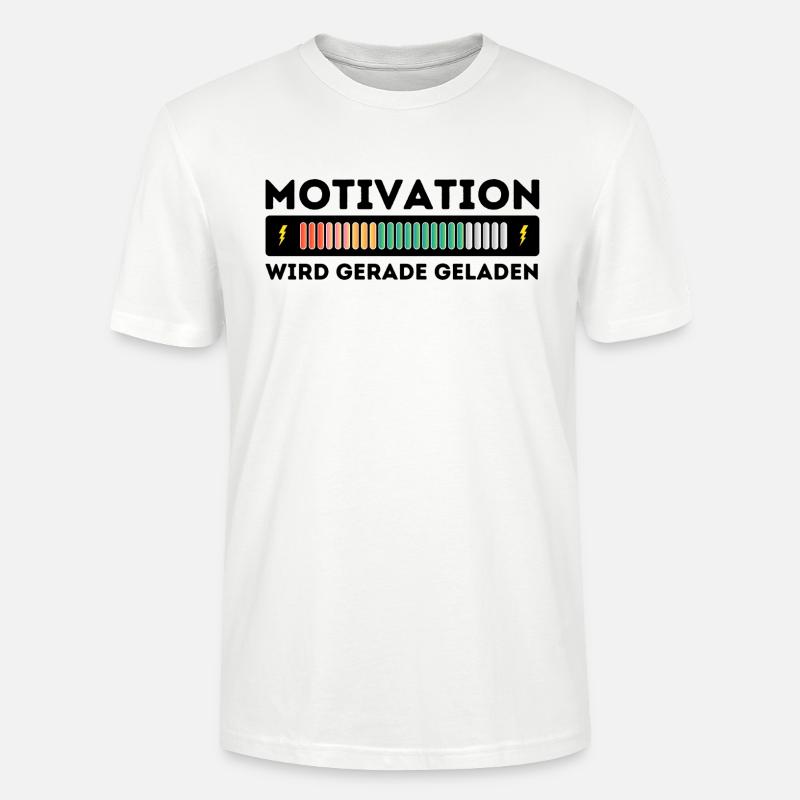 Motivation wird geladen - Stanley/Stella Unisex Bio-T-Shirt CRAFTER - Weiß