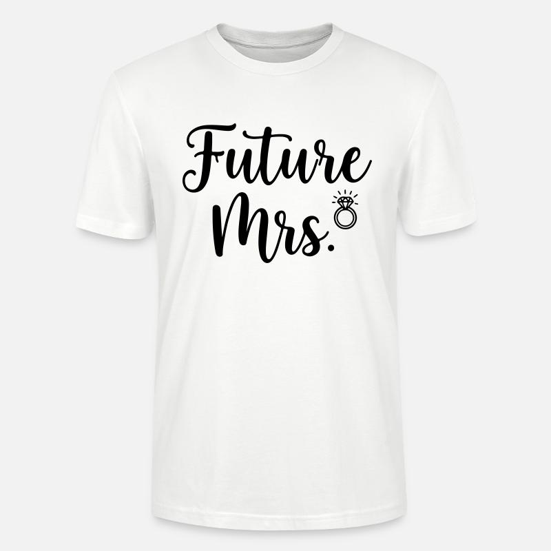 Future Mrs. Ring Bridal Design - T-shirt bio CRAFTER Stanley Stella Unisexe - blanc