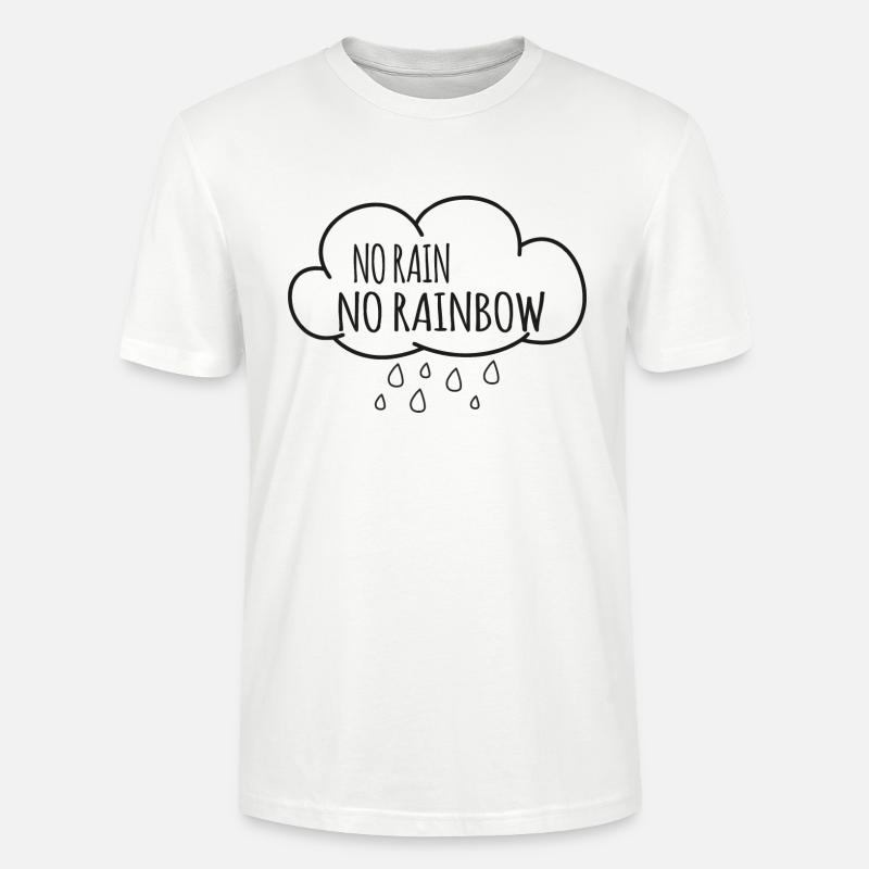 NO RAIN NO RAINBOW - Stanley/Stella Unisex Bio-T-Shirt CRAFTER - Weiß