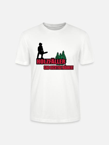 bûcheron - T-shirt bio CRAFTER Stanley Stella Unisexe - blanc