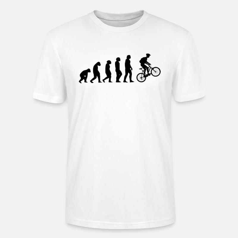 Evolution Evolution Fahrrad Mountainbike MTB - Stanley/Stella Unisex Bio-T-Shirt CRAFTER - Weiß