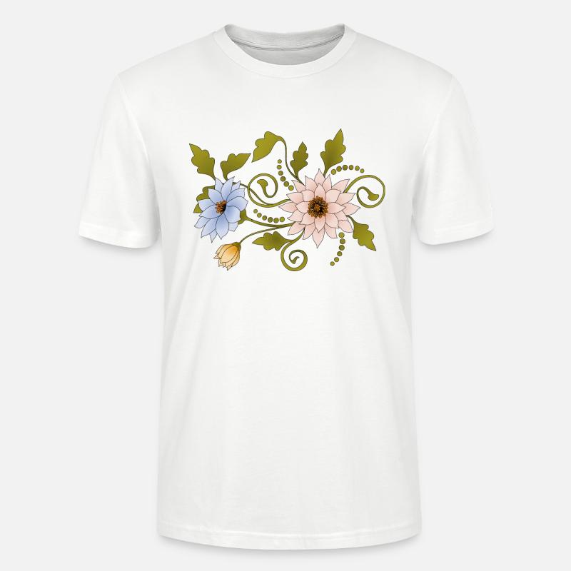 Blumen - Stanley/Stella Unisex Bio-T-Shirt CRAFTER - Weiß