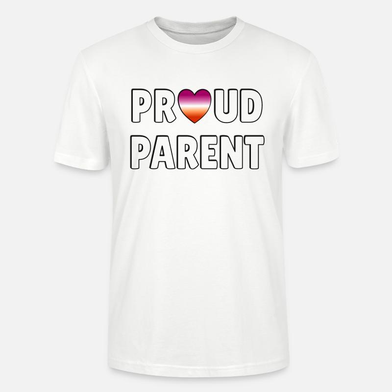 Stolze Eltern Lesben-Flagge - Stanley/Stella Unisex Bio-T-Shirt CRAFTER - Weiß