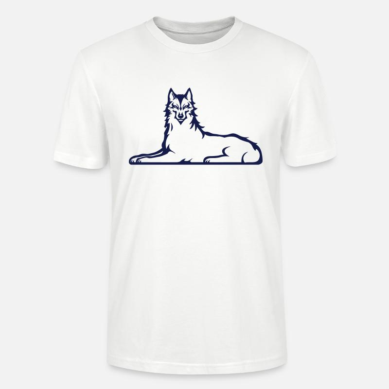 Ausgabe Tschetschenischer Wolf 2025 - Stanley/Stella Unisex Bio-T-Shirt CRAFTER - Weiß