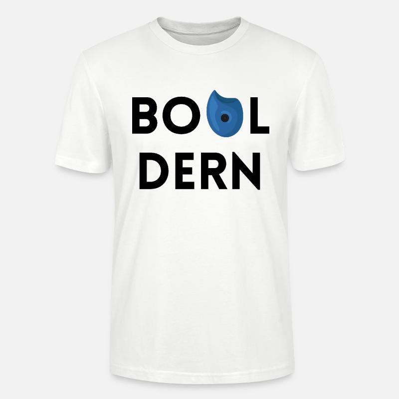 Bouldern - Simples Design mit Bouldergriff - Stanley/Stella Unisex Bio-T-Shirt CRAFTER - Weiß