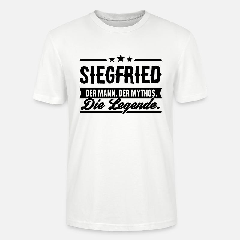 Mann Mythos Legende Siegfried - Stanley/Stella Unisex Bio-T-Shirt CRAFTER - Weiß