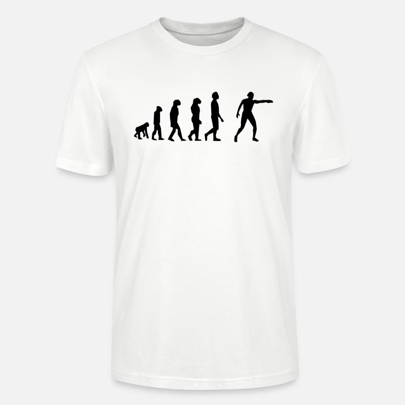 Lancer de disque évolution - T-shirt bio CRAFTER Stanley Stella Unisexe - blanc