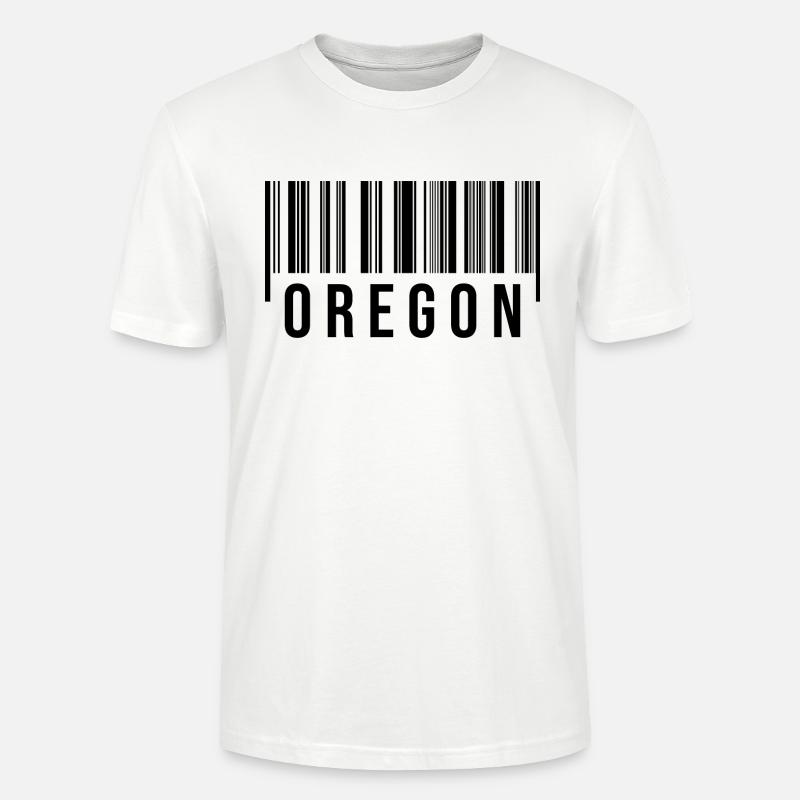 Oregon Strichcode - Stanley/Stella Unisex Bio-T-Shirt CRAFTER - Weiß