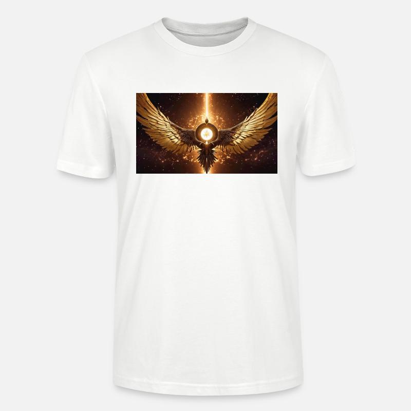 goldener Feuervogel - Stanley/Stella Unisex Bio-T-Shirt CRAFTER - Weiß