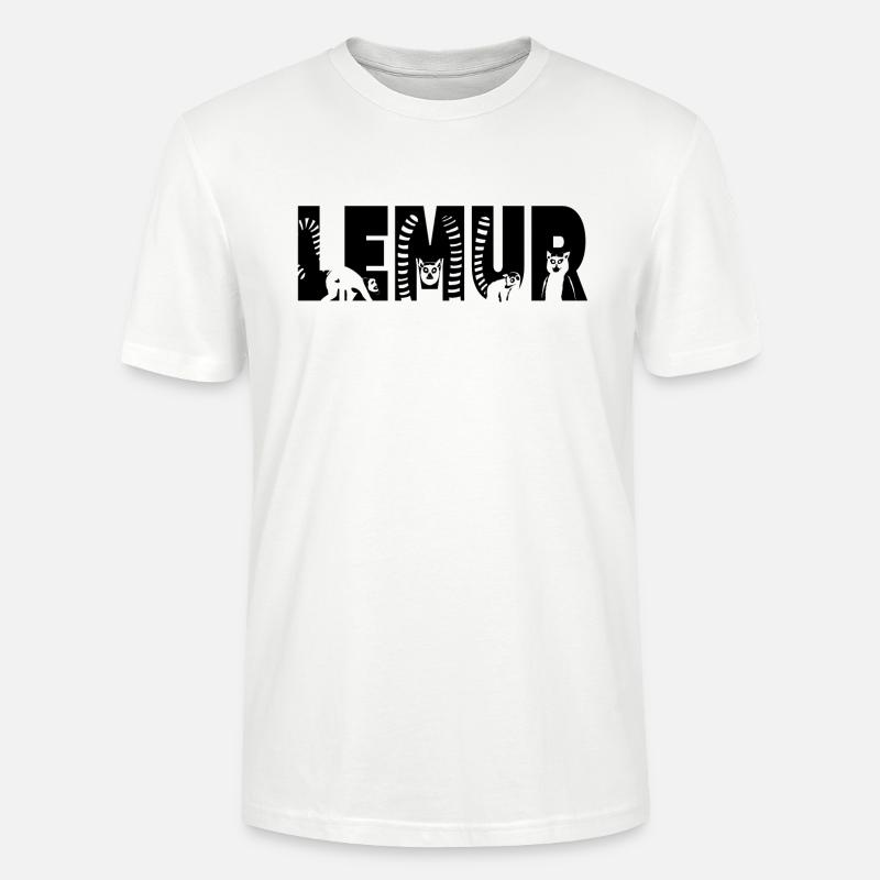 Lemur Tippfehler - Stanley/Stella Unisex Bio-T-Shirt CRAFTER - Weiß