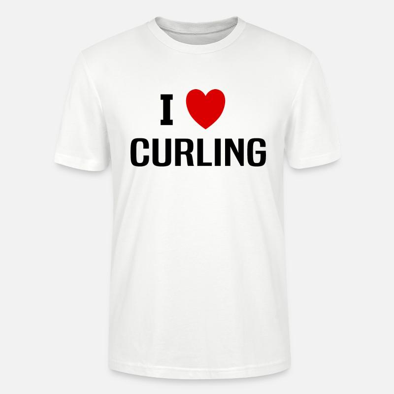 Ich liebe Curling - Stanley/Stella Unisex Bio-T-Shirt CRAFTER - Weiß