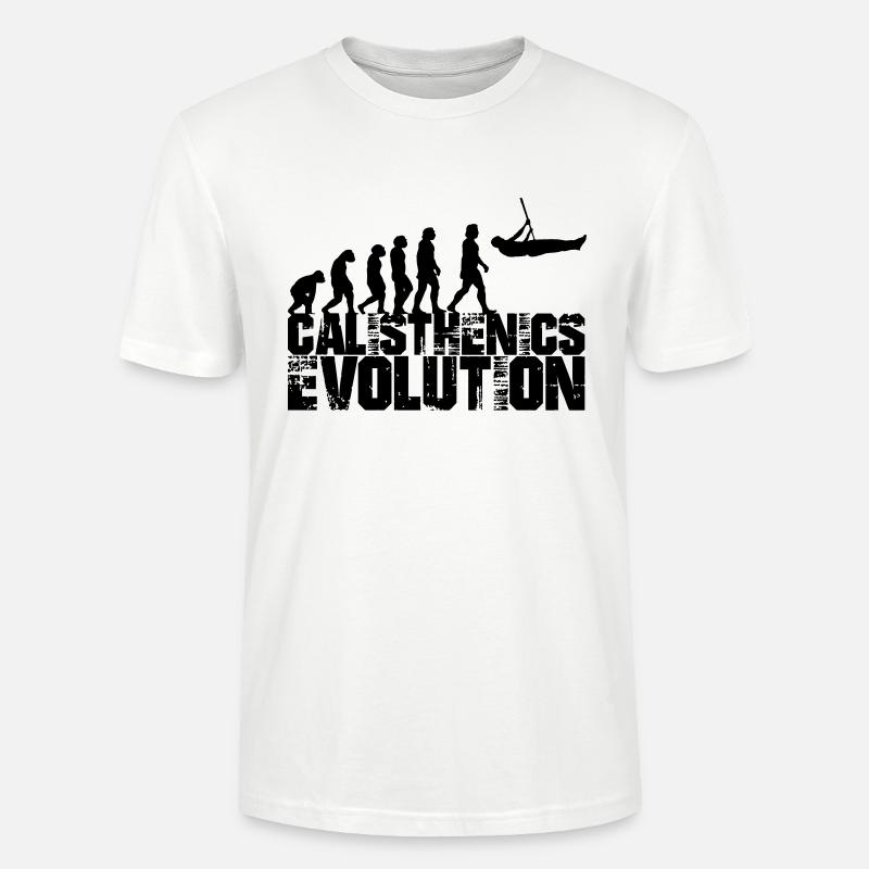 calisthenics evolution - Stanley/Stella Unisex Bio-T-Shirt CRAFTER - Weiß