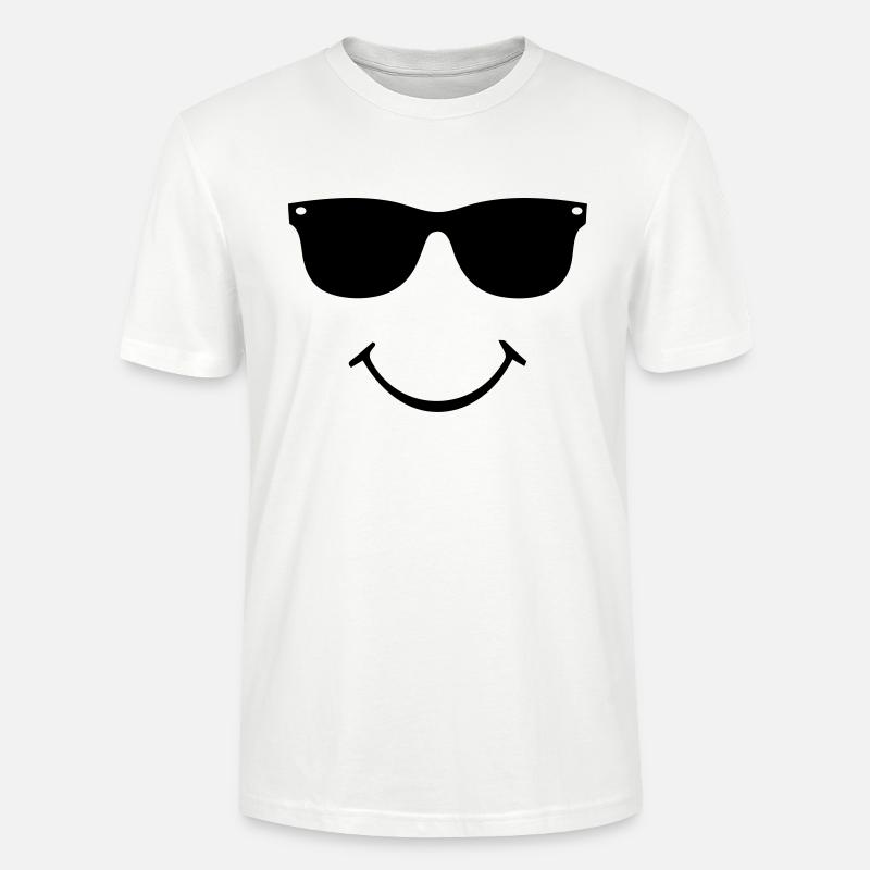 smiley face - Stanley/Stella Unisex Bio-T-Shirt CRAFTER - Weiß