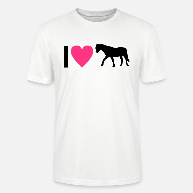 Pferd - Stanley/Stella Unisex Bio-T-Shirt CRAFTER - Weiß