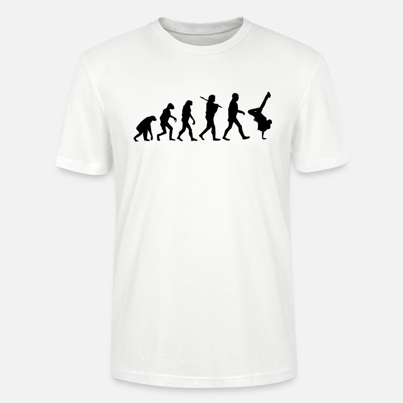 Evolution brakedance - Stanley/Stella Unisex Bio-T-Shirt CRAFTER - Weiß