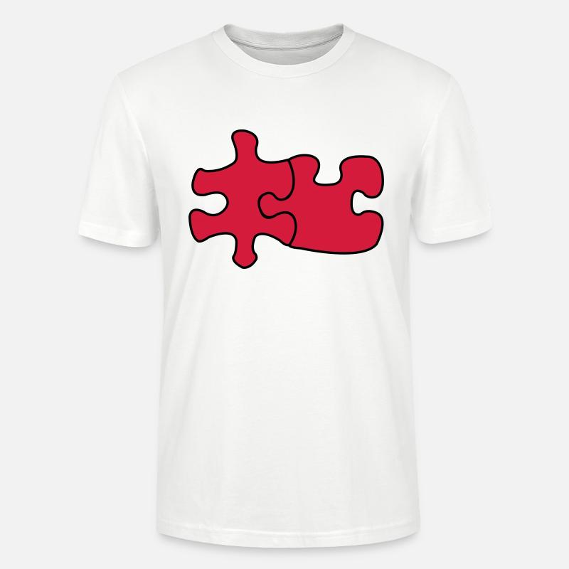 puzzle1 - Stanley/Stella Unisex Bio-T-Shirt CRAFTER - Weiß