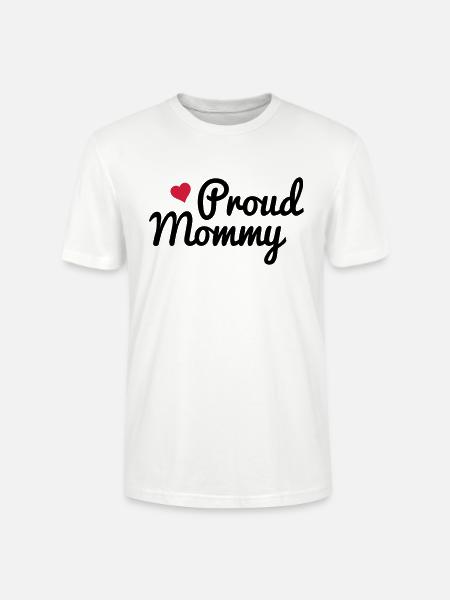 Proud Mommy - Stanley/Stella Unisex Bio-T-Shirt CRAFTER - Weiß