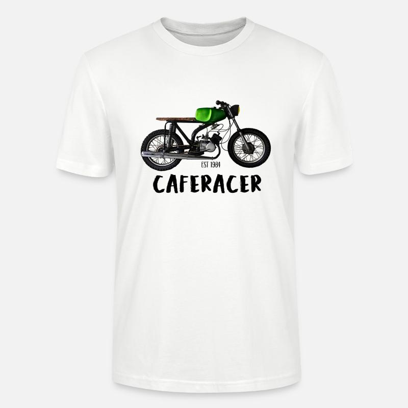 Simson S51 Caferacer - Stanley/Stella Unisex Bio-T-Shirt CRAFTER - Weiß