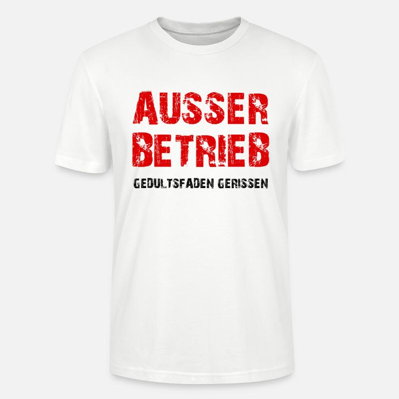 AUSSER BETRIEB - Stanley/Stella Unisex Bio-T-Shirt CRAFTER - Weiß