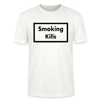 Smoking kills - Stanley/Stella Unisex Bio-T-Shirt CRAFTER - Weiß - Vorne - Alina (178cm) & Michal (187cm)