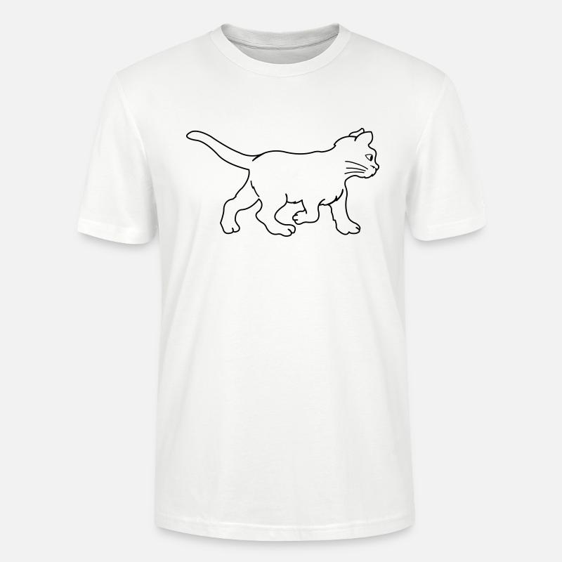 chat - T-shirt bio CRAFTER Stanley Stella Unisexe - blanc