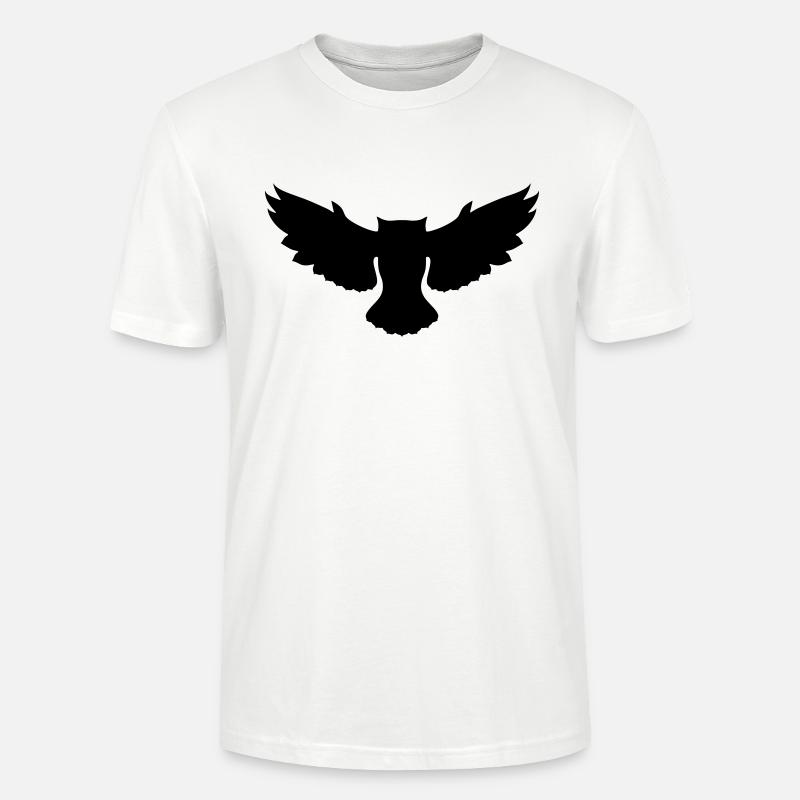 Fliegende Eule - Stanley/Stella Unisex Bio-T-Shirt CRAFTER - Weiß