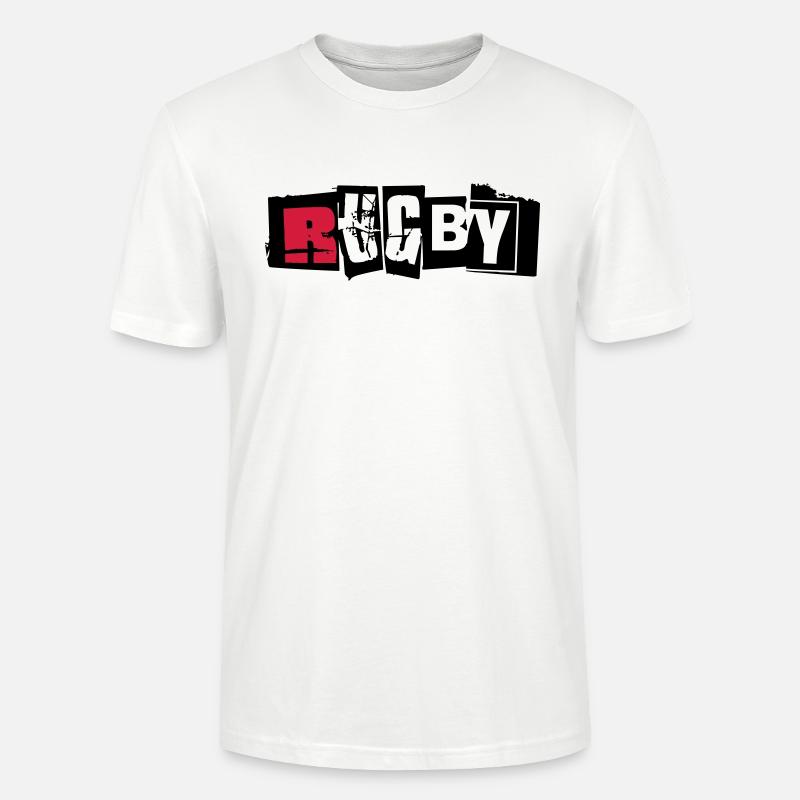 rugby 2 - Stanley/Stella CRAFTER Unisex Organic T-Shirt - white