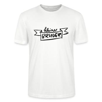Kleiner Bruder - Stanley/Stella Unisex Bio-T-Shirt CRAFTER - Weiß - Vorne - Alina (178cm) & Michal (187cm)