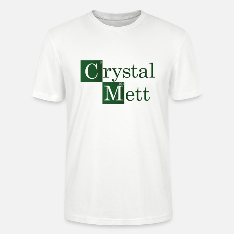 Crystal Mett oder so - Stanley/Stella Unisex Bio-T-Shirt CRAFTER - Weiß