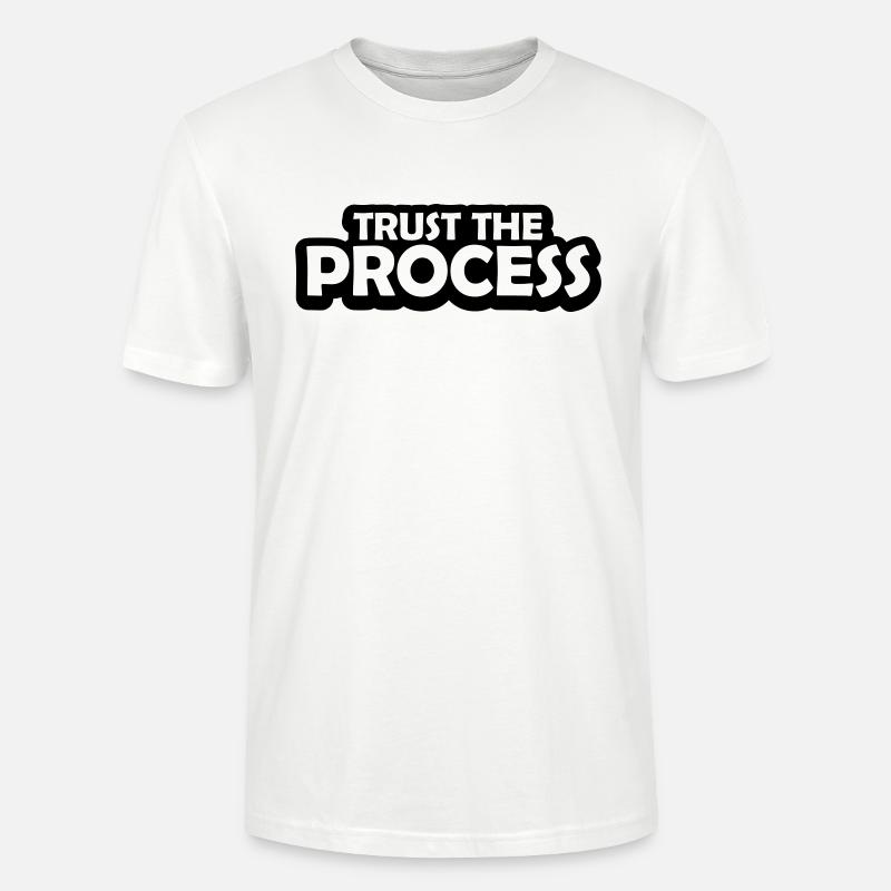 faire confiance au processus Devis - T-shirt bio CRAFTER Stanley Stella Unisexe - blanc