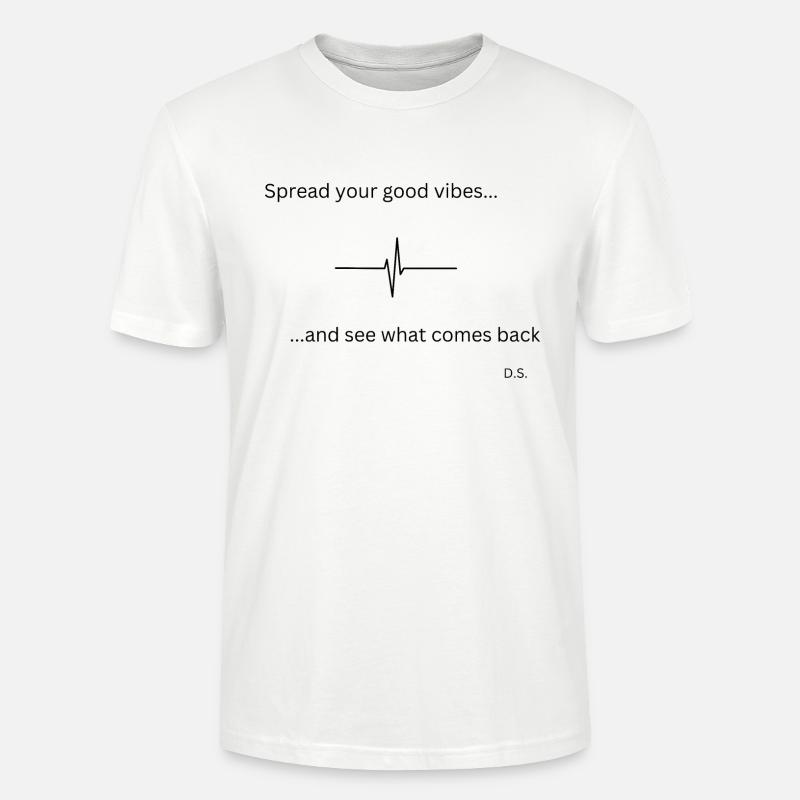 Diffusez vos bonnes ondes - T-shirt bio CRAFTER Stanley Stella Unisexe - blanc