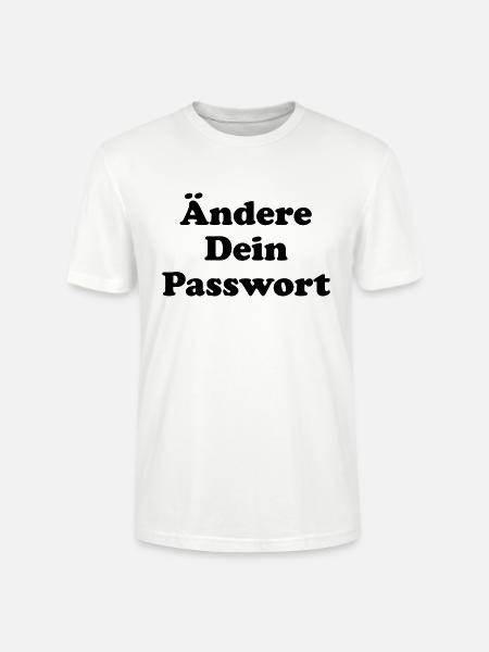 Ändere Dein Passwort! - schwarz - Stanley/Stella Unisex Bio-T-Shirt CRAFTER - Weiß