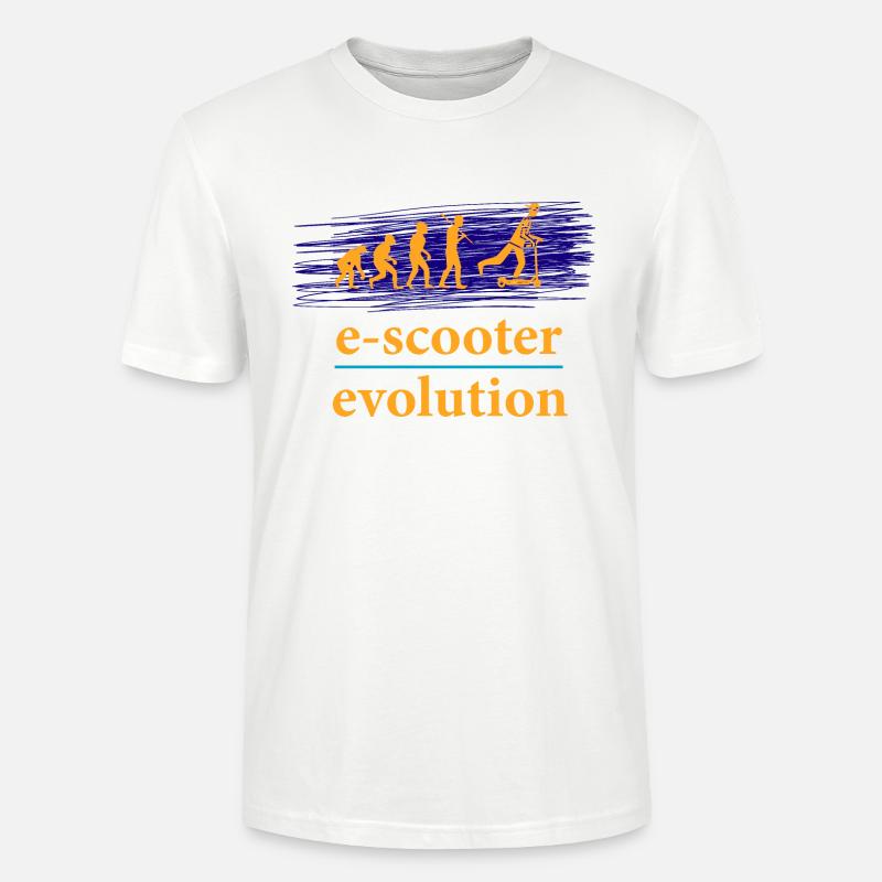 E-Scooter E-Roller Scooter - Stanley/Stella Unisex Bio-T-Shirt CRAFTER - Weiß