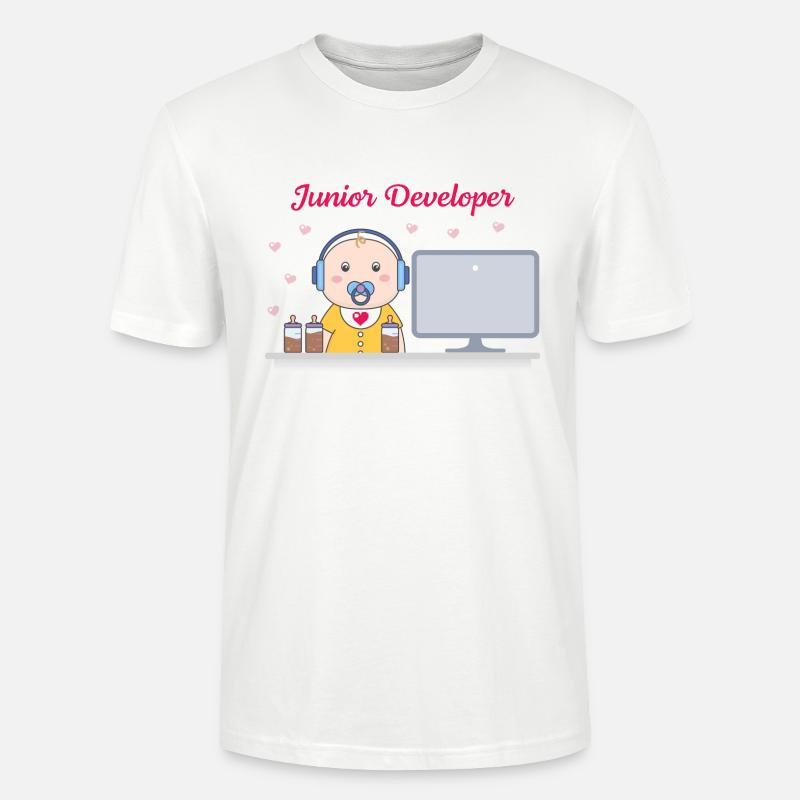 Junior Developer - Stanley/Stella Unisex Bio-T-Shirt CRAFTER - Weiß